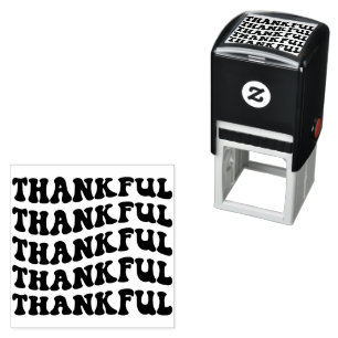 Thankful Typography Self-inking Stamp