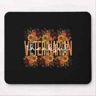 Thankful Veterinarian Thanksgiving Doctor Veterina Mouse Pad