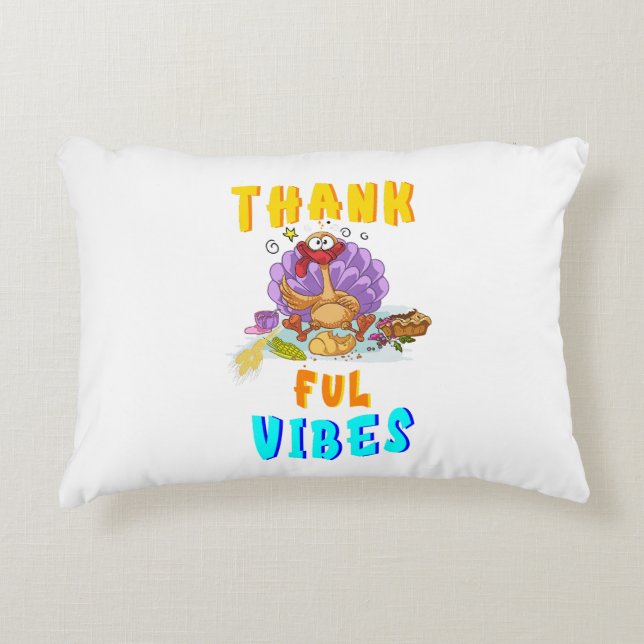 Thankful Vibes Decorative Cushion (Front)