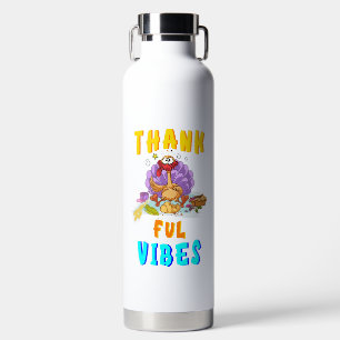 Thankful Vibes Water Bottle