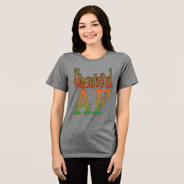 ThankfulPulse  Tri-Blend Shirt (Front Full)