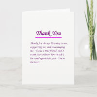 THANKING MY ***LIFE LONG AND BEST FRIEND FOREVER**