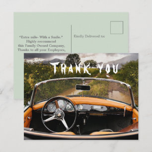 Thanking postcard