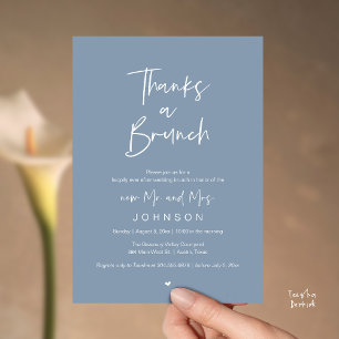 Thanks a Brunch, Post modern wedding celebration Invitation