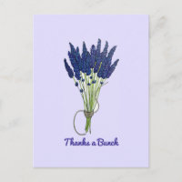 Thanks a Bunch Lavender Flower Bouquet Thank You