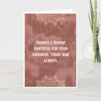 Thanks a Bunch Mandala Floral Card