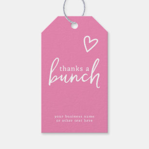 Thanks a Bunch Minimalist Love Heart Gift Tags