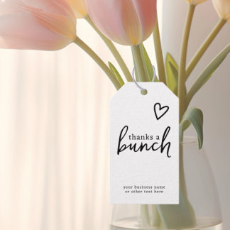 Thanks a Bunch Minimalist Love Heart Gift Tags