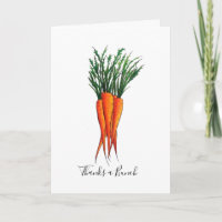 Thanks a Bunch of Carrots Orange Vegetable
