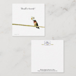 Thanks a bunch:  short note-thank you card