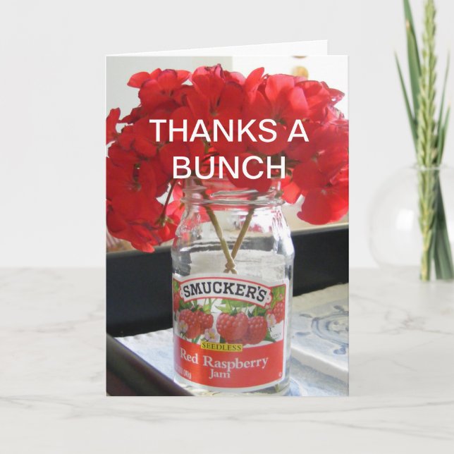 THANKS A BUNCH THANK YOU CARD (Front)