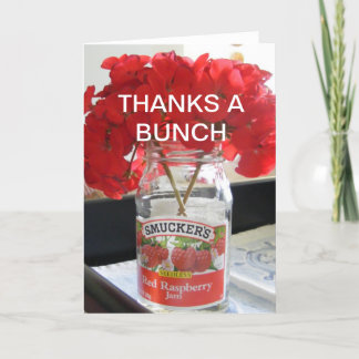 THANKS A BUNCH THANK YOU CARD