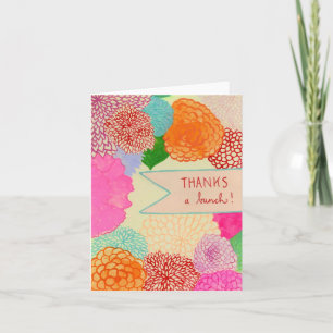 thanks a bunch! thank you card