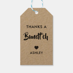 Thanks A Bundt'ch Gift Tag, Bundt Cake Tag, Kraft Tags
