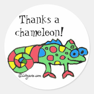Thanks a Chameleon Sticker