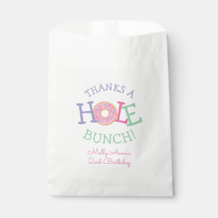 Thanks a Hole Bunch Doughnut Birthday Party Favour Bags