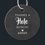 Thanks a Hole Bunch, Doughnut Holes Chalkboard Favour Tags<br><div class="desc">These are the perfect little gift tags. You can customise front and back text.</div>