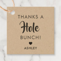 Thanks a Hole Bunch, Doughnut Holes Tag, Kraft