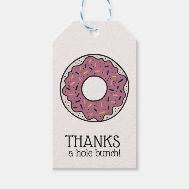 Thanks a hole bunch Thank You Tag (Front)