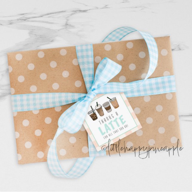 Thanks a Latte Favour Tags (Creator Uploaded)