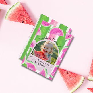 Thanks a Melon Flat Thank You Card