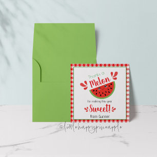 Thanks a Melon Thank You Card