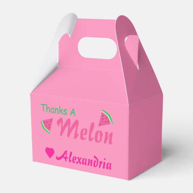 Thanks A Melon Watermelon Favour Box (Front Side)