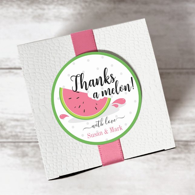 Thanks a Melon Watermelon Thank You Sticker (Creator Uploaded)