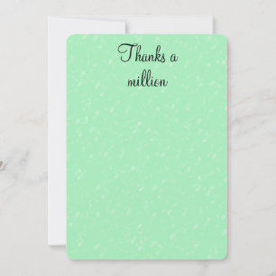Thanks A Million Thank You Card