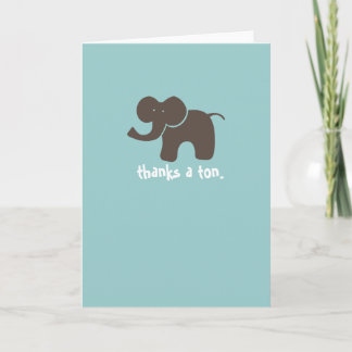 Thanks a tonne. thank you card