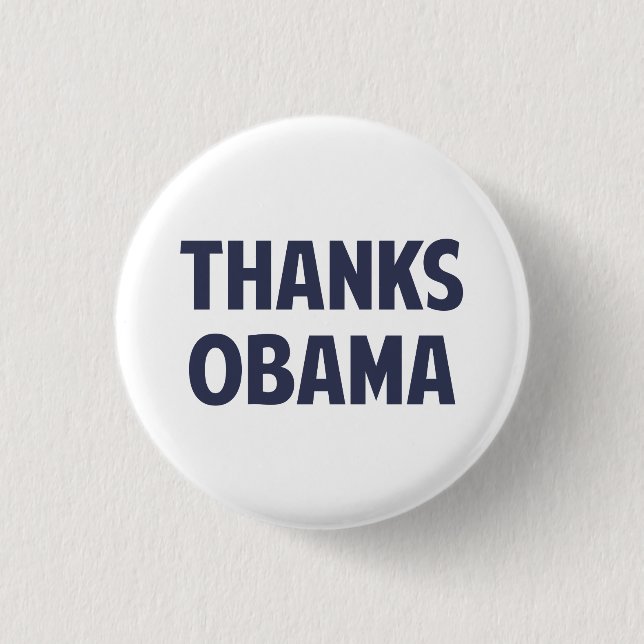 Thanks Barack Obama 3 Cm Round Badge (Front)
