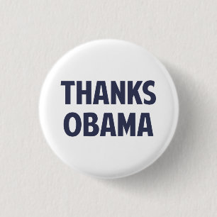 Thanks Barack Obama 3 Cm Round Badge