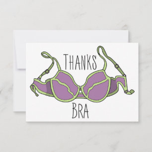 Thanks Bra Thank You Card