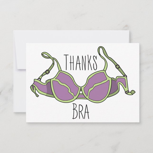 Thanks Bra Thank You Card (Front)