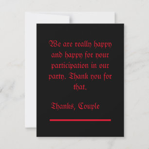 Thanks Card