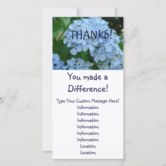 Thanks! Cards You Made a Difference! Thank You (Front)