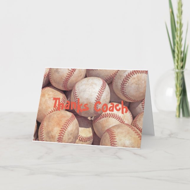 Thanks Coach customer greeting cards (Front)