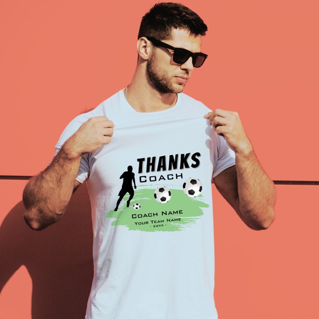 Thanks Coach Football Soccer Player Thank you  T-Shirt (Creator Uploaded)