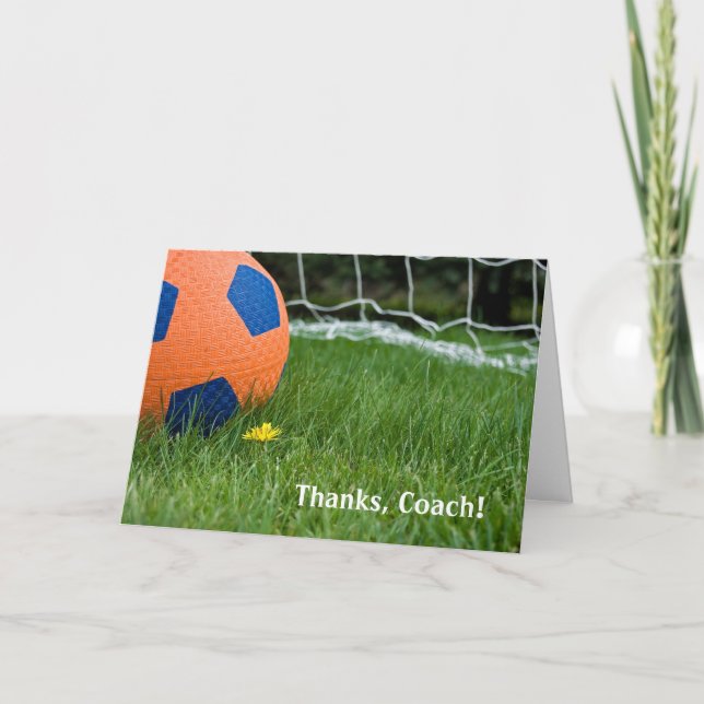 Thanks Coach Thank You Card (Front)