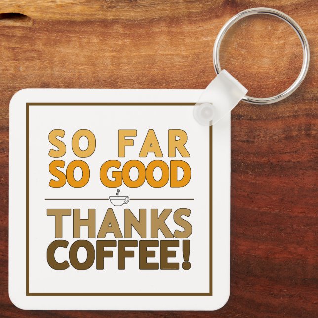 Thanks Coffee Key Ring (Back)