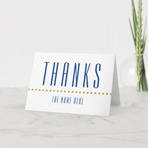 THANKS / create your own text & background colour Thank You Card