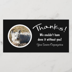 Thanks! Custom Photo Thank You Card