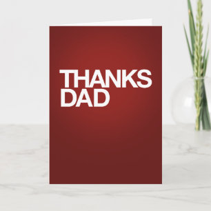 Thanks Dad Thank You Card