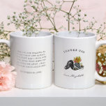 Thanks Dad | Walking by My Side Watercolor Shoes Coffee Mug<br><div class="desc">Let your dad know how much he means to you on your wedding day with our beautiful and special personalised wedding keepsake mug. Featuring cute watercolor shoe illustrations with florals. Poem or custom message on the back. Personalise with your wedding date and name. A beautiful and thoughtful gift for dad...</div>