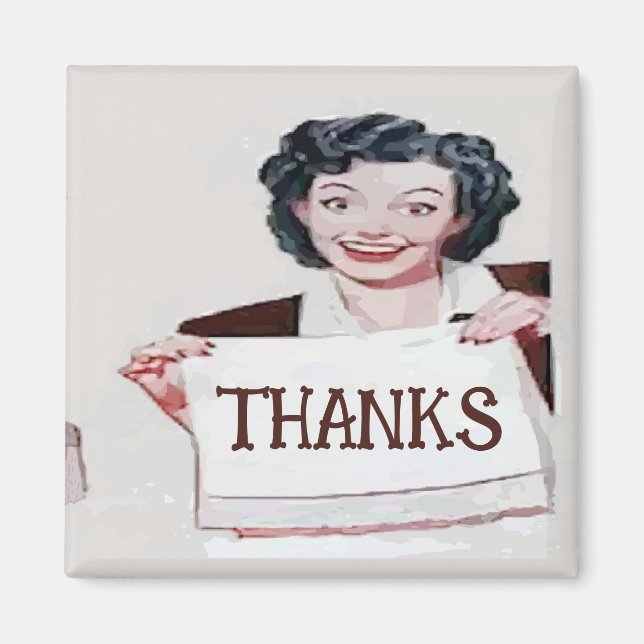 THANKS, edit text  Magnet (Front)