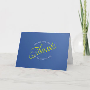 Thanks For All That You Do Card