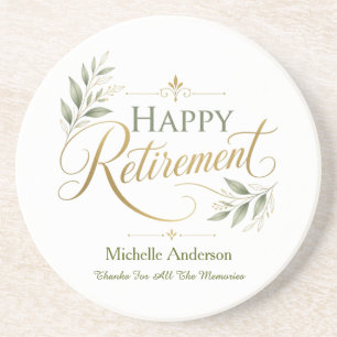 Thanks For All The Memories Personalised Name Coaster