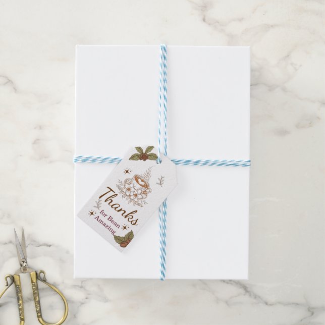 Thanks for Bean Amazing Coffee Gift Tag (With Twine)