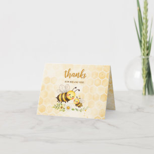 Thanks for Bee-ing You Bee Baby Shower Thank You Card