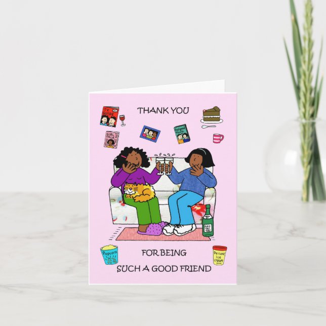 Thanks For Being a Good Friend Card (Front)
